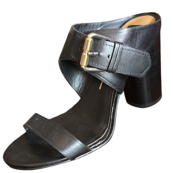 Dolce Vita Black Heeled Sandals with Chunky Heel sz 9 - Picture 1 of 12